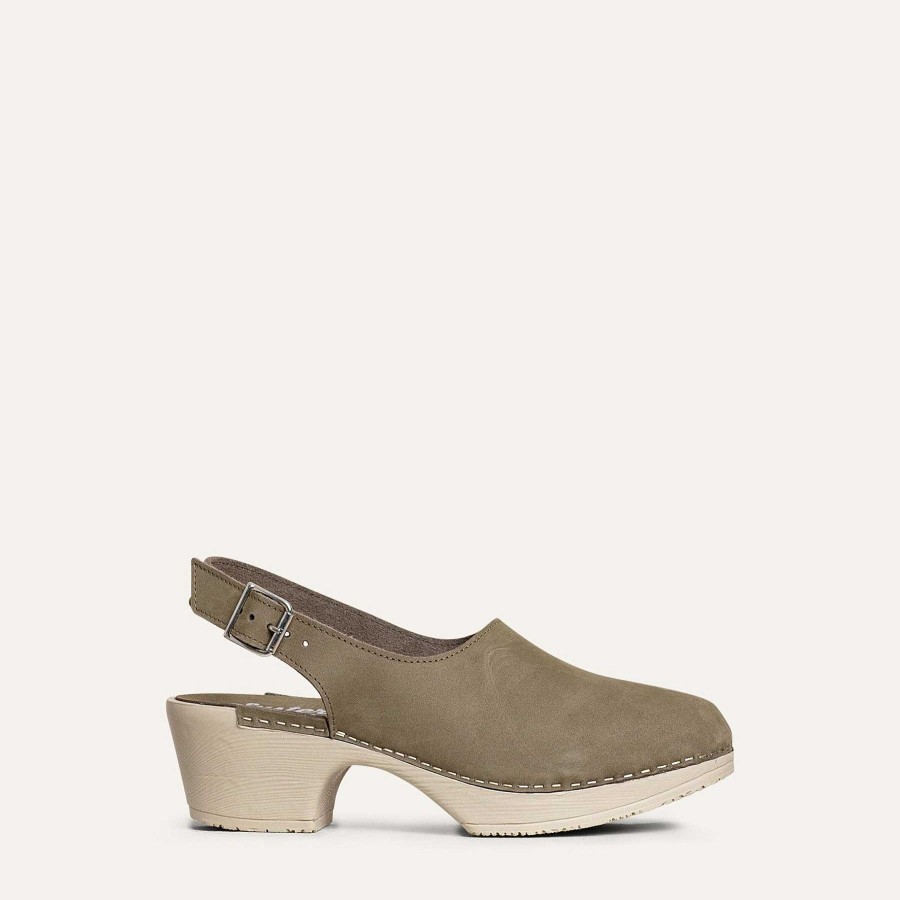 Calou Lilja Clog Khaki Green | Myynti/Arkisto