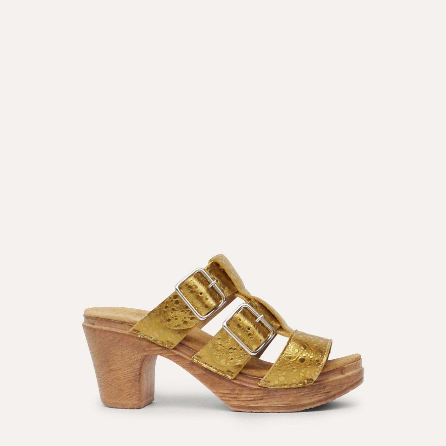 Calou Amelie Clog Gold | Pehmeat Korkokengat