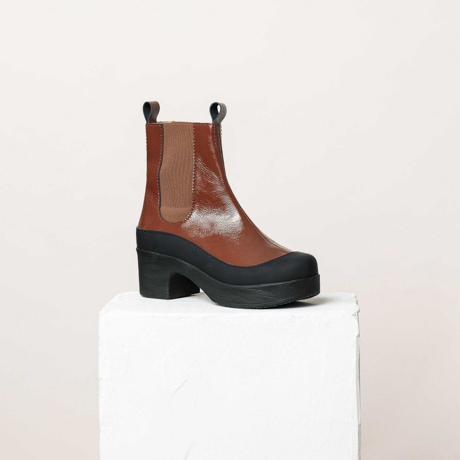 Calou Susie Boot Tan Patentti | Myynti/Arkisto