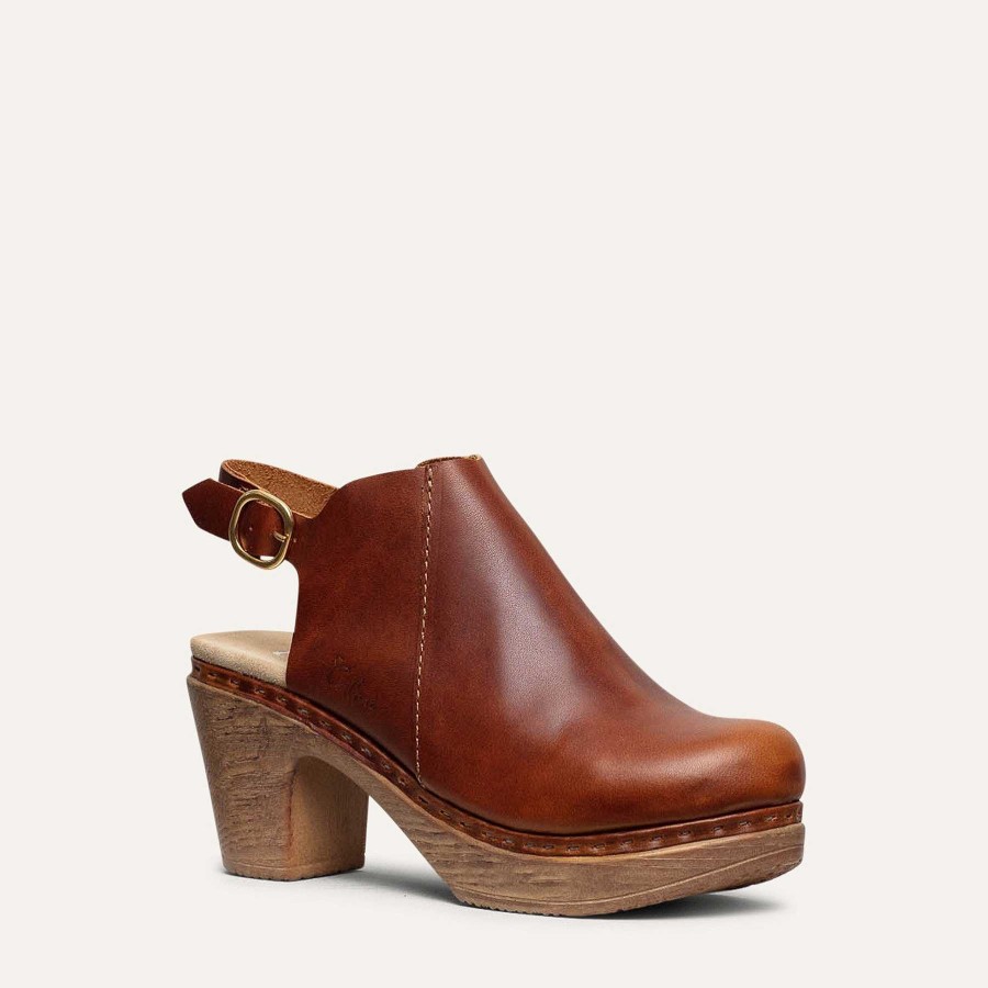 Calou Tyra Brown Slingback Clog | Pehmeat Korkokengat