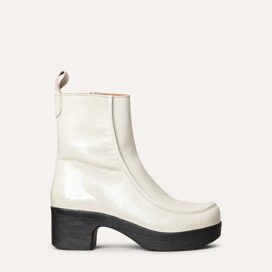 Calou Viola Boot Patent White | Myynti/Arkisto